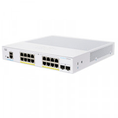 Cisco Business 350 Series 350-16FP-2G - Switch - L3 - Managed - 16 x 10/100/1000 (PoE+) + 2 x Gigabit SFP - rack-mountable - PoE+ (240 W)